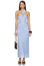 view 1 of 4 Gienna Sweater Maxi Dress in Powder Blue