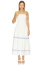 view 1 of 4 Oia Dress in White & Blue