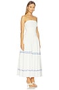 view 2 of 4 Oia Dress in White & Blue