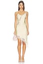 view 1 of 4 Emel Asymmetrical Dress in Light Yellow