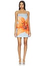 view 1 of 4 Avah Mini Dress in Blue & Orange
