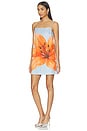 view 3 of 4 Avah Mini Dress in Blue & Orange