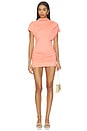 view 1 of 3 MINIVESTIDO DRAPEADO ARCHER in Coral