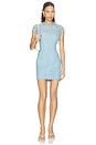 view 1 of 4 МИНИ ПЛАТЬЕ DEMETER  in Mint Blue
