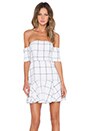 view 1 of 4 Bisous Off the Shoulder Dress in White