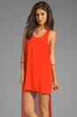 view 1 of 5 Sheer Tail Dress in Spicy Orange