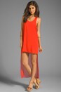 view 2 of 5 Sheer Tail Dress in Spicy Orange