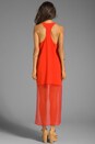view 4 of 5 Sheer Tail Dress in Spicy Orange
