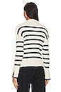 view 3 of 4 Sunday Stripe Sweater in Ivory And Black