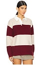 view 2 of 4 Waylon Sweater in Cream & Red