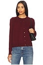 view 1 of 4 Ayla Double Layered Sweater in Burgundy