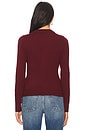 view 3 of 4 Ayla Double Layered Sweater in Burgundy