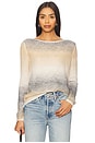 view 1 of 4 Abstract Ombre Sweater in Grey Taupe Multi