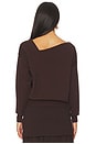 view 4 of 5 FAVORITE 오프 숄더 스웨터 in Brown