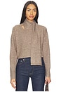 view 1 of 4 Billie Scarf Sweater in Taupe