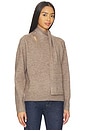 view 2 of 4 Billie Scarf Sweater in Taupe