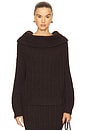 view 2 of 5 Ophelie Sweater in Chocolate