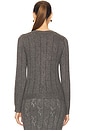 view 3 of 4 Alena Cardigan in Charcoal Grey