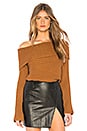 view 1 of 4 Benigna Off Shoulder Sweater in Bourbon
