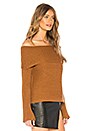 view 2 of 4 Benigna Off Shoulder Sweater in Bourbon