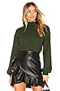 view 1 of 4 Juniper Cable Knit Sweater in Hunter Green