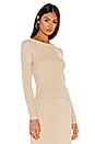 view 2 of 4 Alysa Sweater Set Top in Taupe