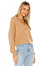 view 3 of 5 Walnut Cardigan in Taupe