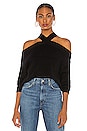 view 1 of 4 Ariana Cold Shoulder Sweater in Black
