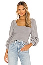 view 1 of 4 Kimberly Square Neck Sweater in Grey