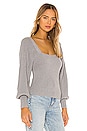 view 2 of 4 Kimberly Square Neck Sweater in Grey