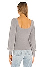 view 3 of 4 Kimberly Square Neck Sweater in Grey