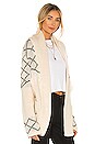 view 2 of 4 Elise Knit Cardigan in Natural & Black