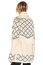 view 3 of 4 Elise Knit Cardigan in Natural & Black