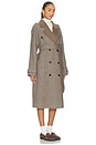 view 3 of 5 Hugo Plaid Coat in Brown Multi