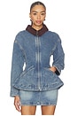 view 1 of 4 Mottle Jacket in Denim Blue