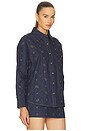 view 3 of 6 Attina Shacket in Light Blue