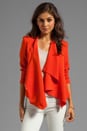 view 1 of 4 Draped Jacket in Rust