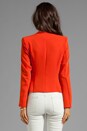 view 3 of 4 Draped Jacket in Rust