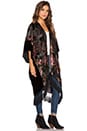 view 2 of 3 Fleur Kimono in Jewel Tone