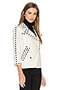 view 3 of 6 CHAQUETA STUD MOTO in White