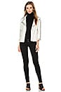 view 5 of 6 CHAQUETA STUD MOTO in White