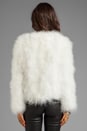 view 4 of 6 Marabou Faux Fur Jacket in White