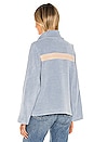 view 4 of 5 Calli Contrast Fleece Jacket in Dusty Blue