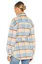 view 4 of 5 BLOUSON HARRISON in Taupe & Blue