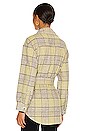 view 4 of 5 Alessandra Belted Shacket in Chartreuse Multi