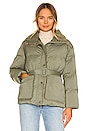 view 2 of 5 Saylor Belted Puffer Jacket in Olive