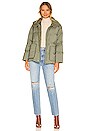 view 5 of 5 Saylor Belted Puffer Jacket in Olive