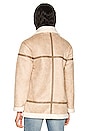 view 4 of 5 Kinsley Faux Shearling Coat in Taupe