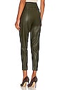 view 3 of 4 Kiara Faux Leather Pant in Olive