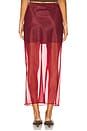 view 4 of 6 x REVOLVE Denman Midi Skirt in Burgundy